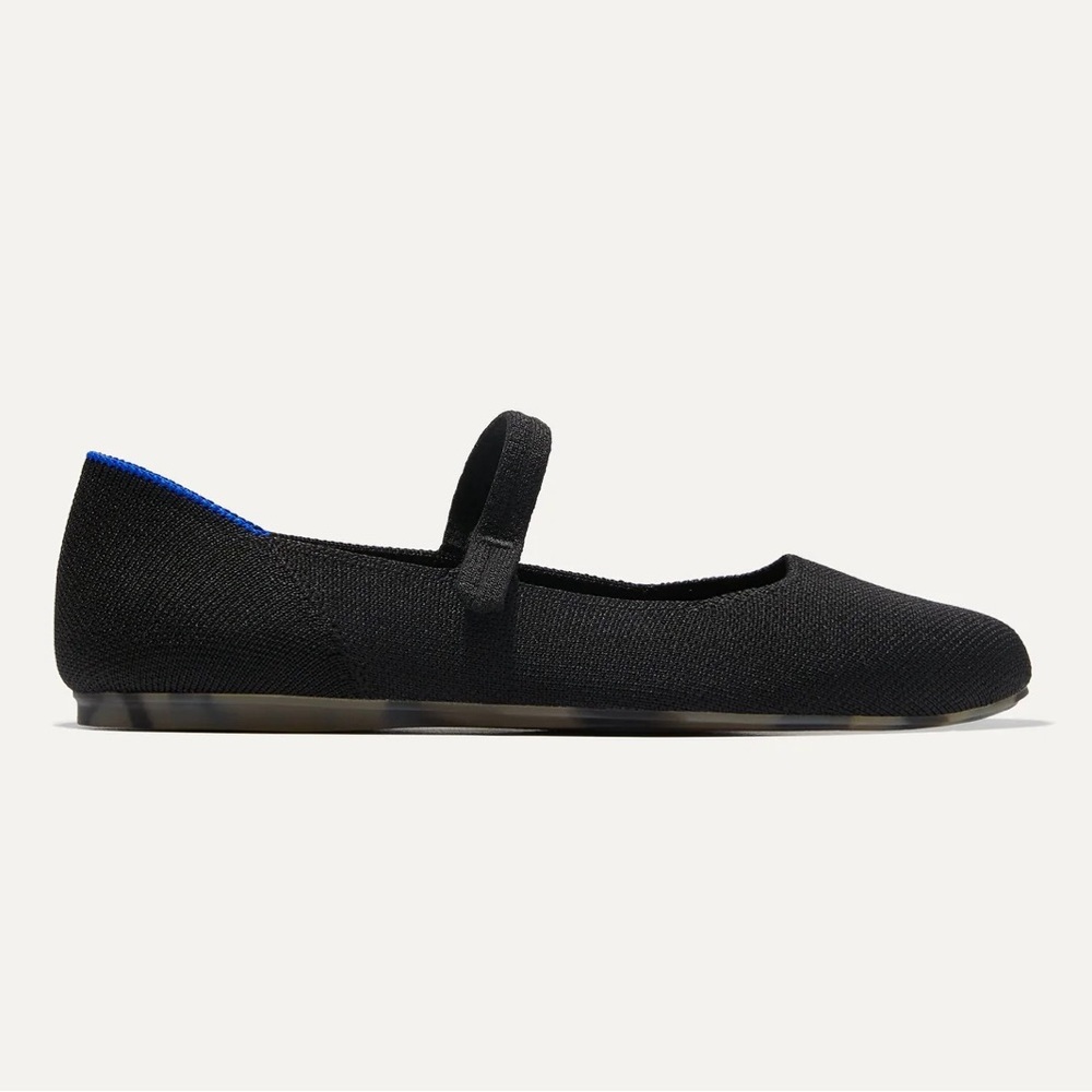 Rothy’s Square Mary Jane Black Flats (Must read note on size!)